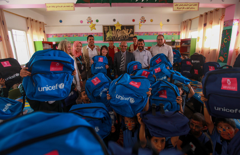 Bank of Palestine Donates 10,000 School Bags, Uniforms and Footwear to Gaza Strip Schools