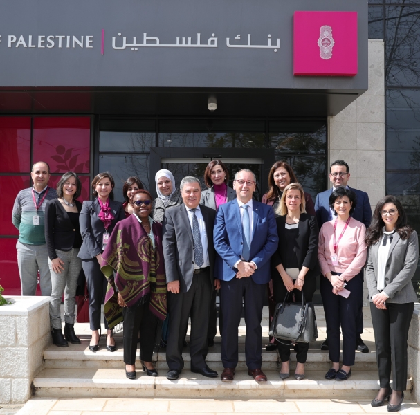 Bank of Palestine receives the UNICEF Regional Director for the Middle East and North Africa region to discuss methods of joint cooperation 