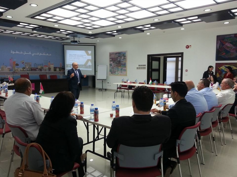 Bank of Palestine organizes several awareness workshops for small and medium sized startups in partnership with the Netherlands Senior Experts organization (PUM)