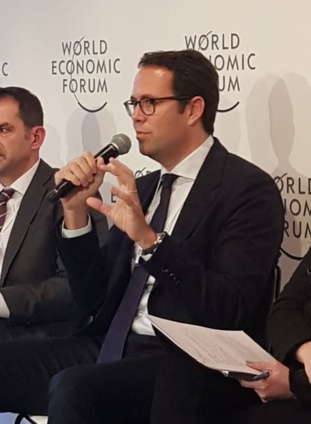 At the World Economic Forum in Davos, Bank of Palestine negotiates with several investment funds and world technological companies to support the entrepreneurship and innovation sector in Palestine 